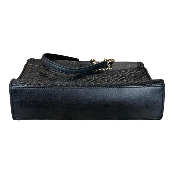 Tory Burch Black Fleming Leather Convertible Crossbody Bag with Gold Chain - Picture 9 of 16